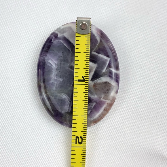 Amethyst thumb stone oval worry stones healing crystal rock palm stone - Picture 10 of 11